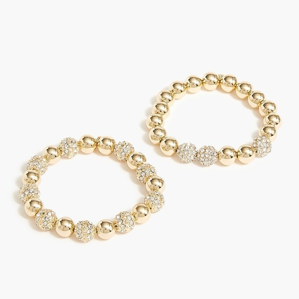 NWT J. Crew Factory  Pavé Bracelet Set